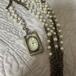 Vintage Jewell Kade Brown Reversible pendant with chain- Take a Little Me Time